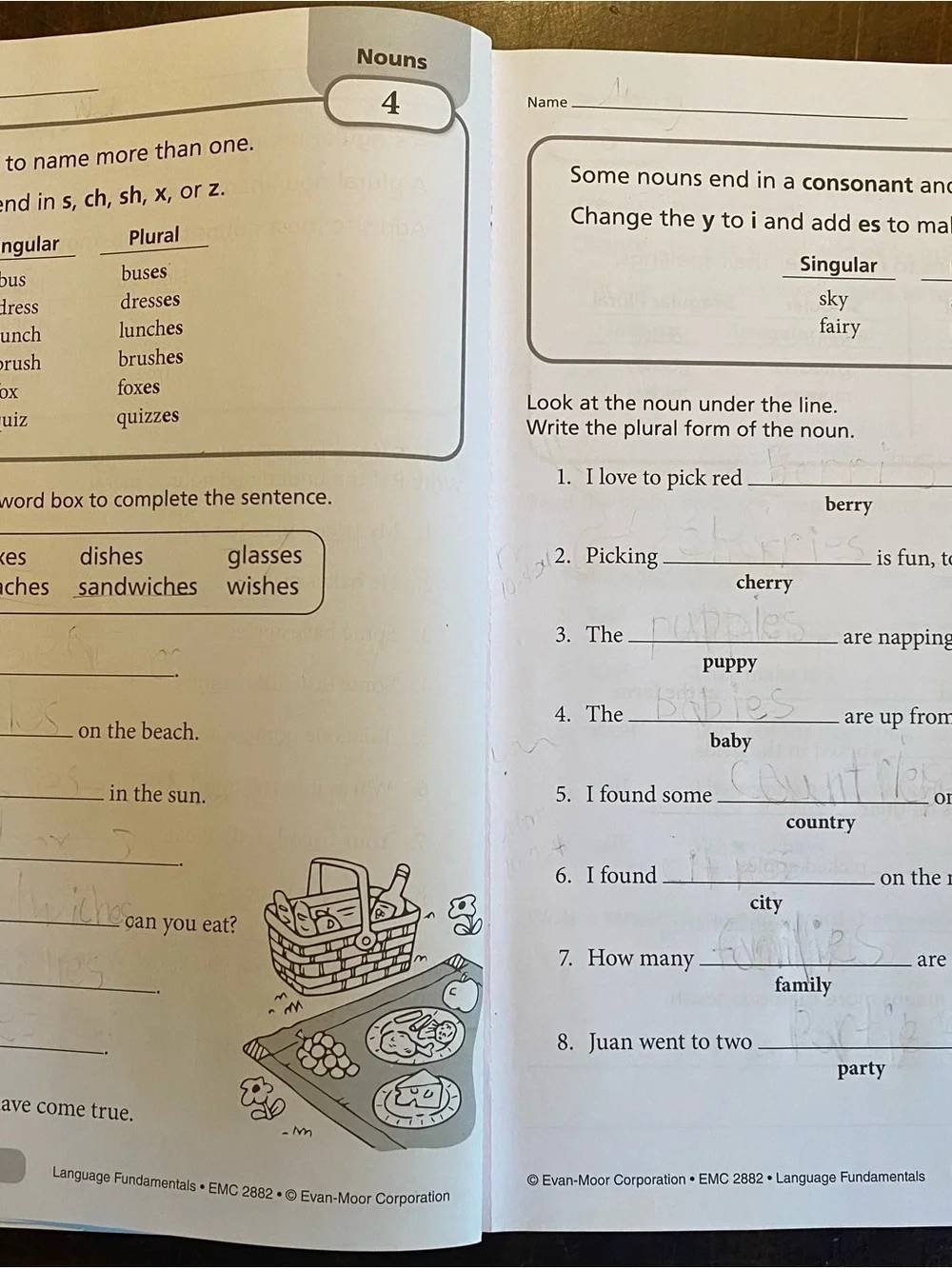 Evan-Moor language fundamentals